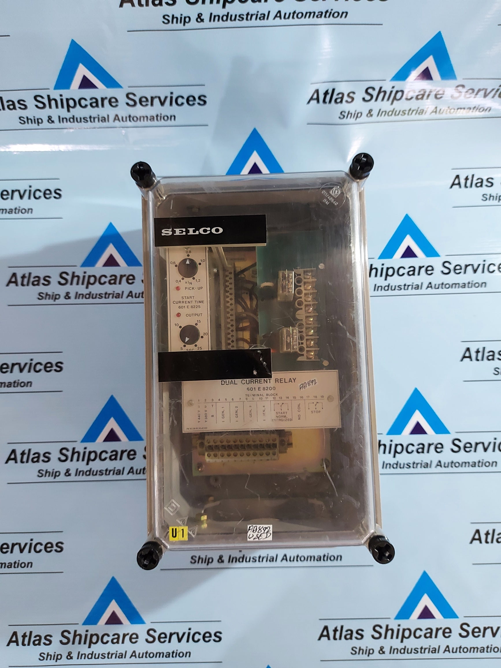 SELCO 601 E 8200 DUAL CURRENT RELAY TERMINAL BLOCK